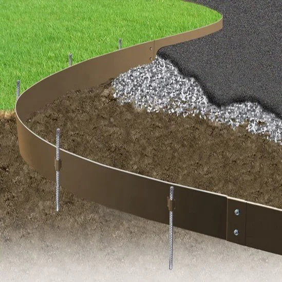 Corten Steel Lawn Edges For Metal Garden Edging