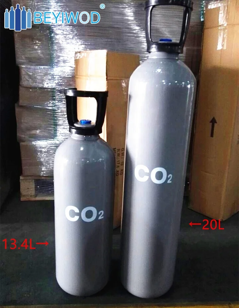TUV approved 2kg 6kg 7.5kg 15kg 37.5kg co2 cylinder co2 gas cylinder with pi mark for sale to European countries