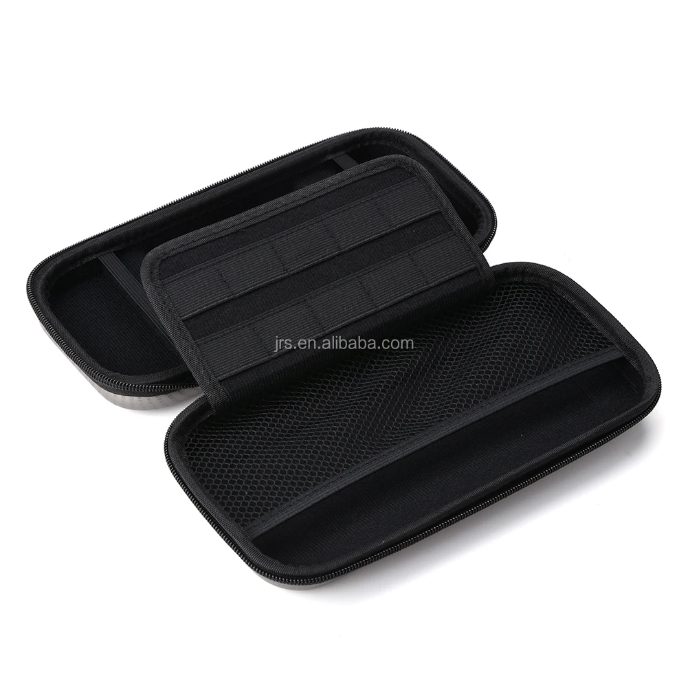 Оптовая продажа, металлический серый переносной чехол EVA с 10 отделениями для карт для переключателя