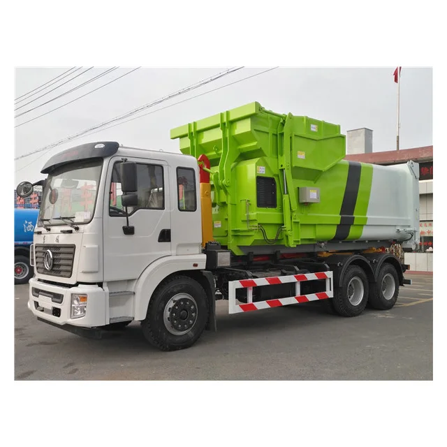 
23 ton hook arm garbage truck with 12 CBM garbage dump truck for sale 