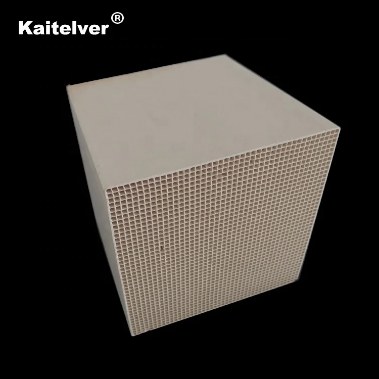 Cordierite, mullite, alumina porcelain honeycomb ceramic monolith thermal storage RTO/RCO