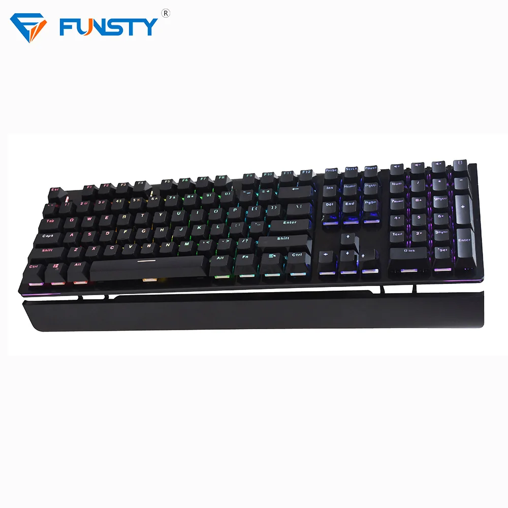 blue switch RGB LED arabic Spanish gaming mechanical keyboard laptop