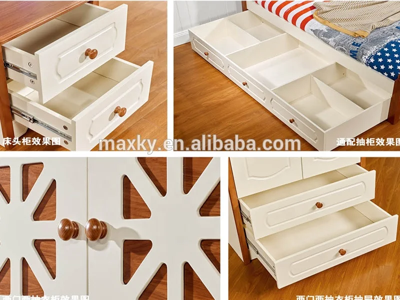 2019 Wooden Bedroom Set for children solid wood bed set