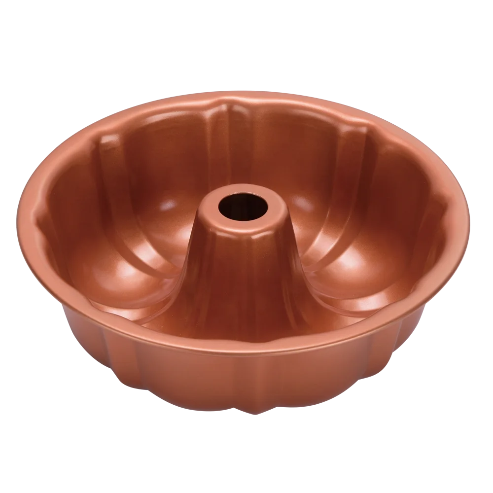 k-138-2-CP--copper Calphalon Signature Nonstick Bakeware Crown Bundt Cake Pan Ring cake tin