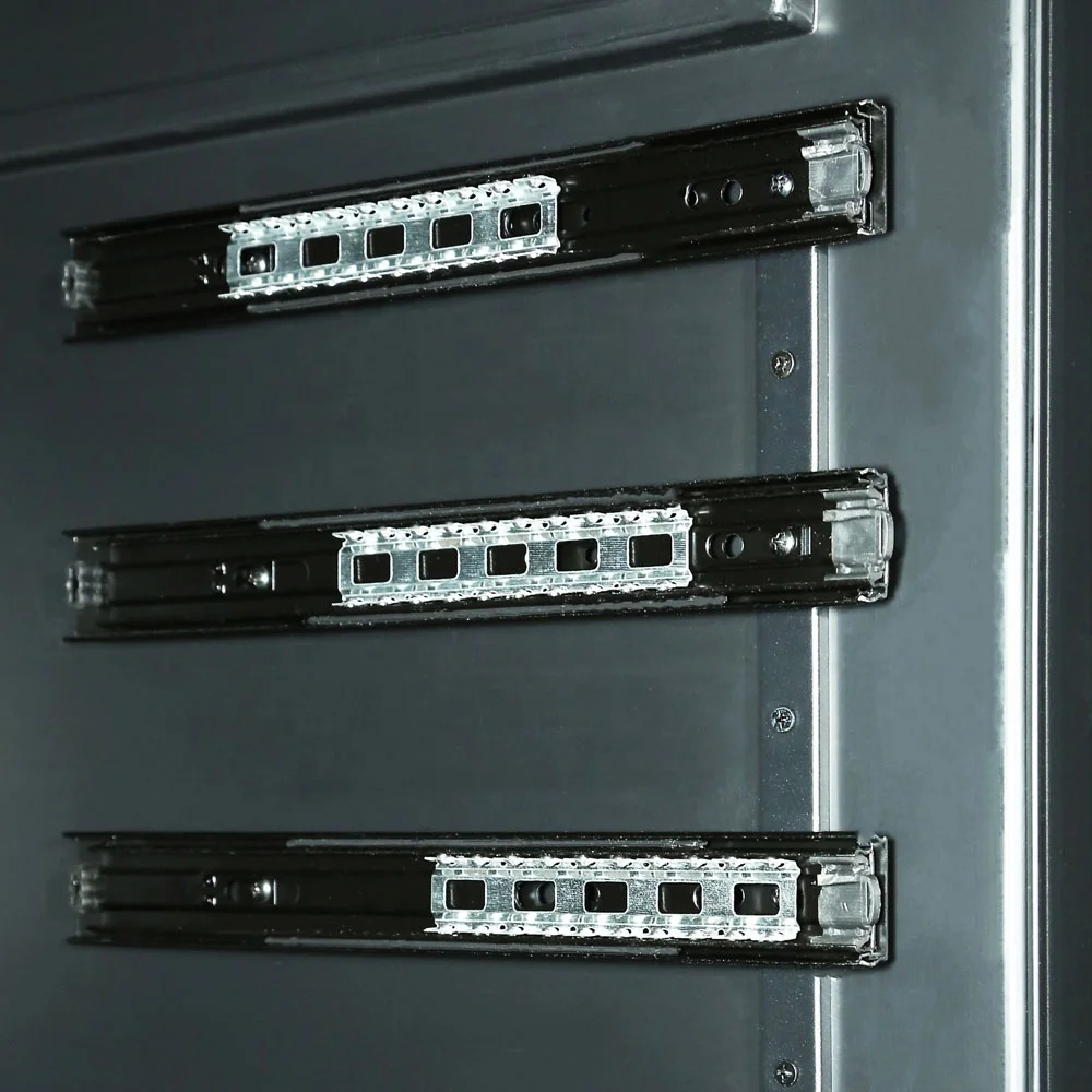 
built in mini wooden shelves wine cooler fridge 