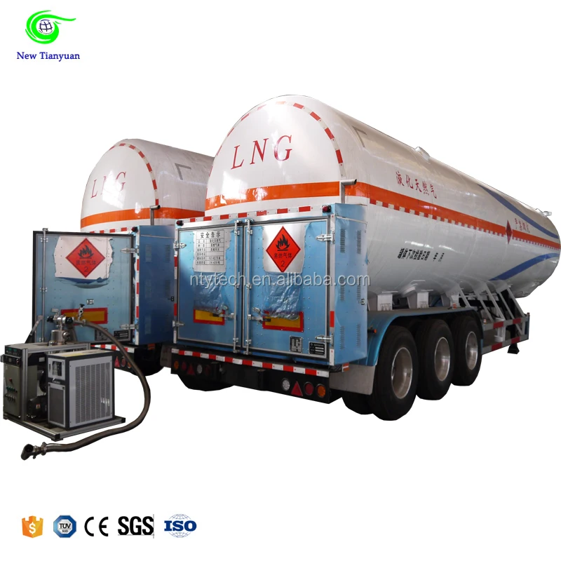 
52.6M3 Volume Skid-mounted LNG Liquid Tank Semi Trailer 