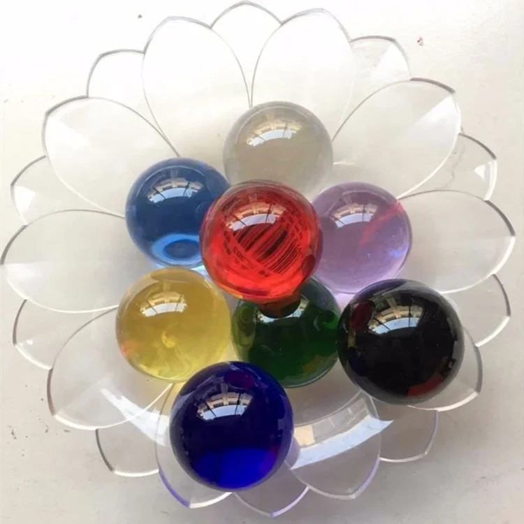 10mm high precision Colorful crystal glass ball sphere solid ball green