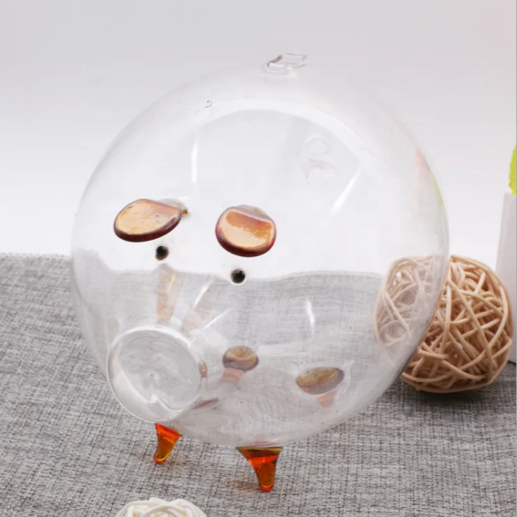 Color glass piggy bank for kids money box coin counting money jar
