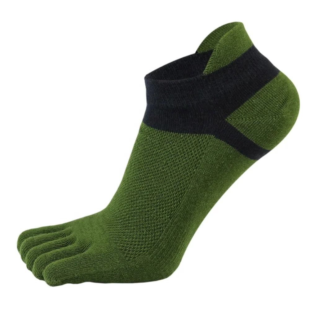 
Wholesale hotsale custom sports coolmax running half toe socks men 