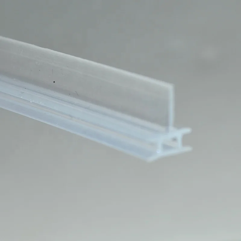Clear Vinyl T-Shaped Shower Door Bottom Seal
