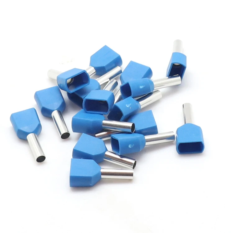 BAOTENG TE0508 electrical copper cord end crimp double wire crimping terminal