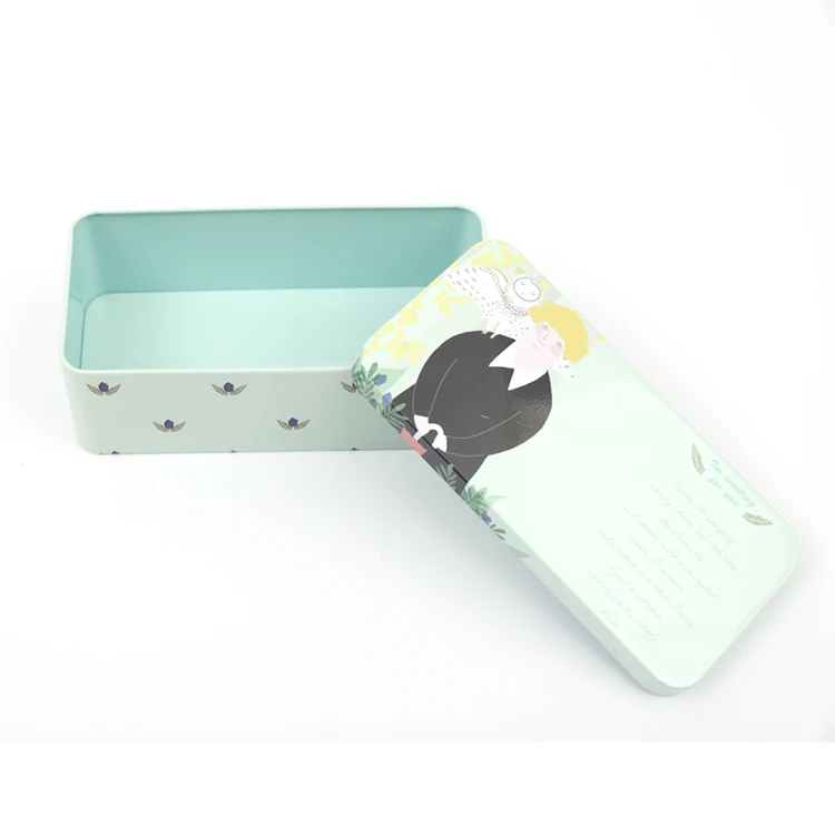 
China Factory Gift Cartoon Metal Tin Pencil Box for Students Pen Tin Case 
