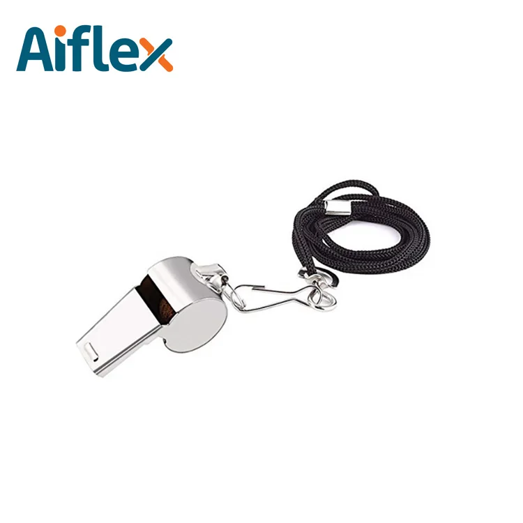 
Logo Carved Stainless Steel Referee Whistle Wholesale 