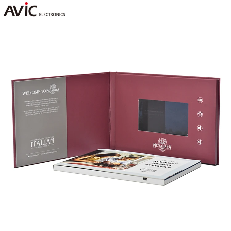 Высокое качество 4,3 дюймов cmyk печать ЖК дисплей приглашение Hd Avi видео карты Pci Express