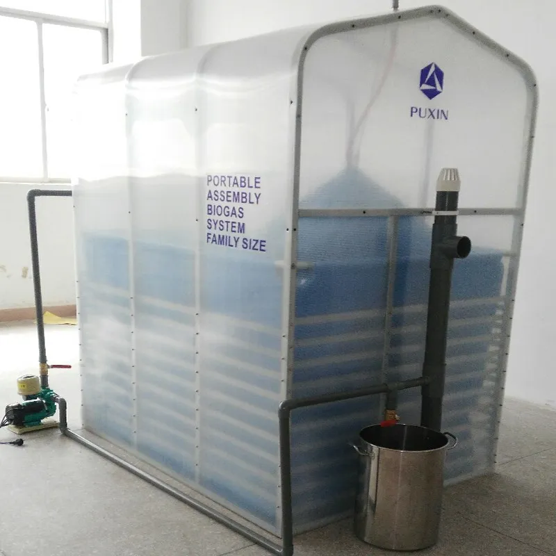 Small biogas plant from animal waste for small farm use