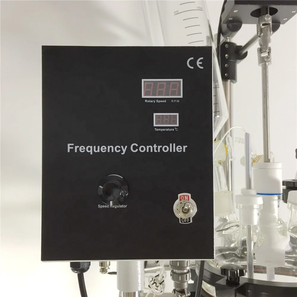 Topacelab 1 to 20 Liter 50l 100l Jacketed Glass Reactor with Cooling Jacket