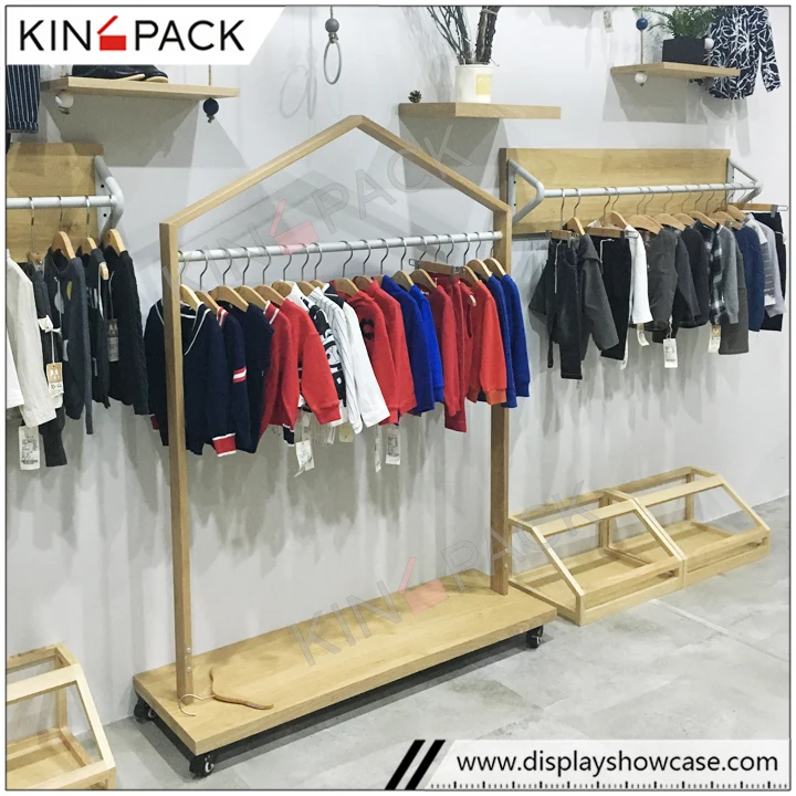 Мода Дизайн Дети ткань магазин дизайн интерьера ребенок витрина для одежды мебель детей