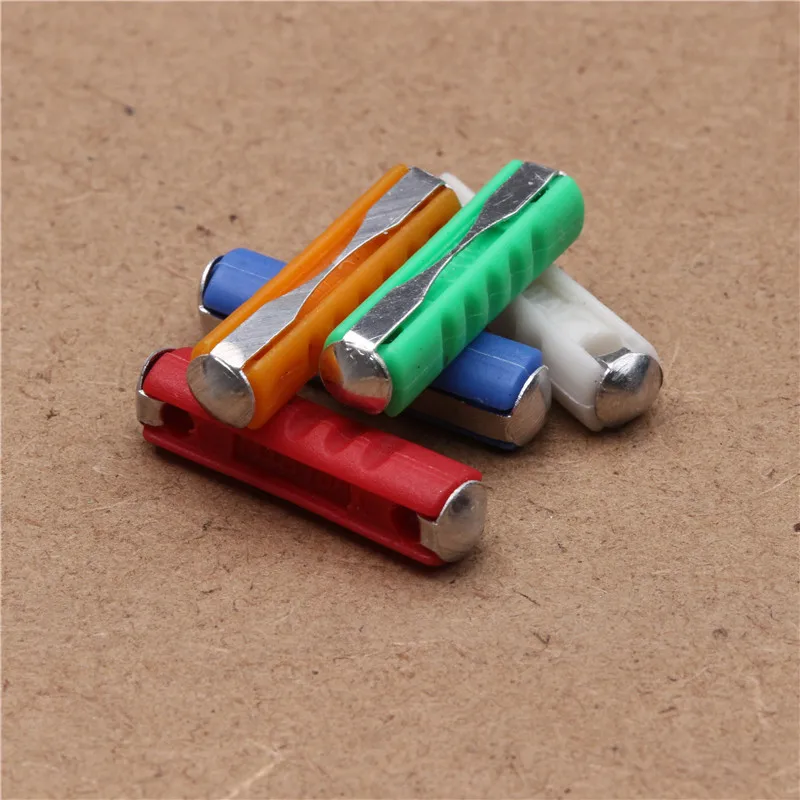 200 шт., автомобильный предохранитель в Европейском стиле, 5-30 Ампер, диаметр 6 мм
