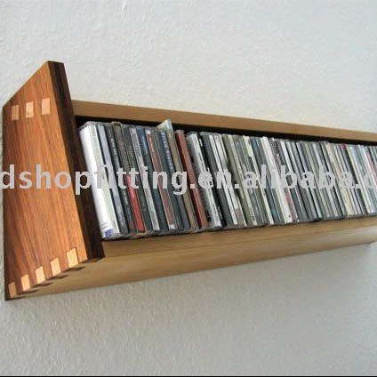 
wooden display stand rack for CD/DVD holder shelf and books 