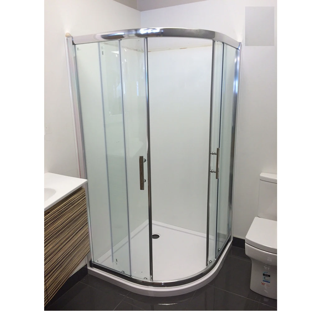 CE Standard Glass  Frame Sliding Door Aluminum Shower Enclosure