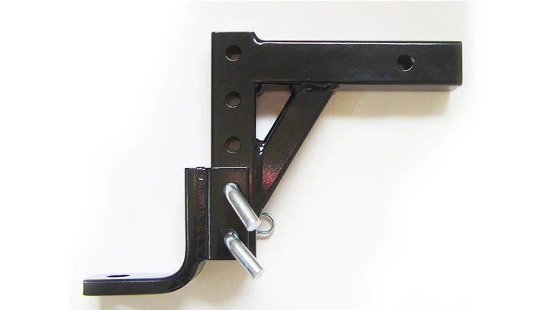 Black Steel Adjustable Hitch Ball Mount for Towing