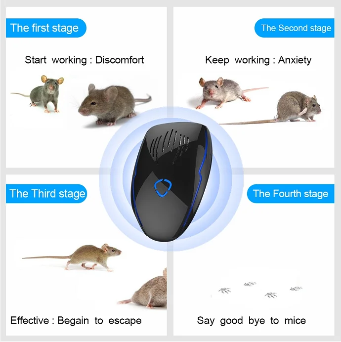 latest  design Getter Brand Electronic ultrasonic rat repellent high-power rat trap anti-rodent interference pest repeller