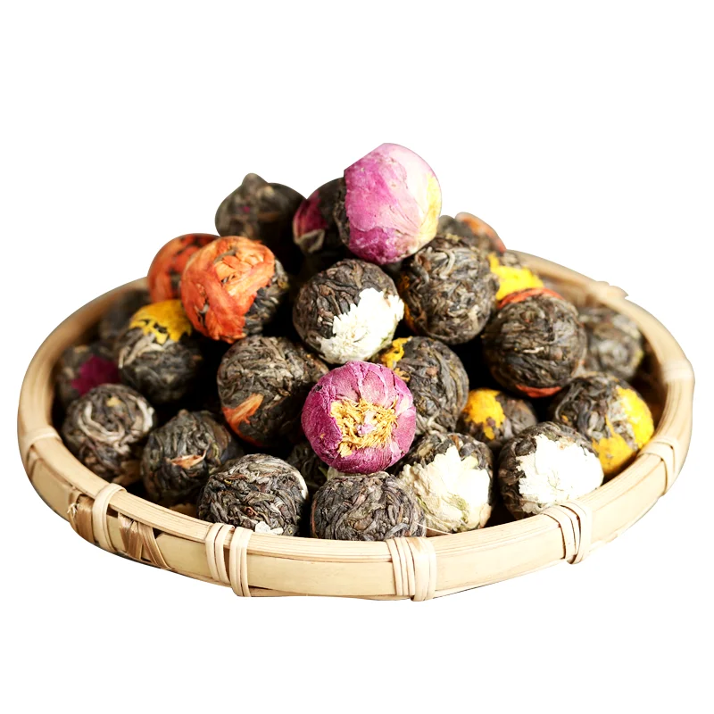 
D-dragon ball jasmine tea dry chrysanthemum bud flower tea porcelain tea ball infuser 