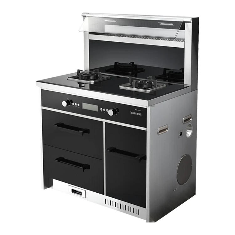 
New Integrated cooker combine free standing cooker with gas stove 
