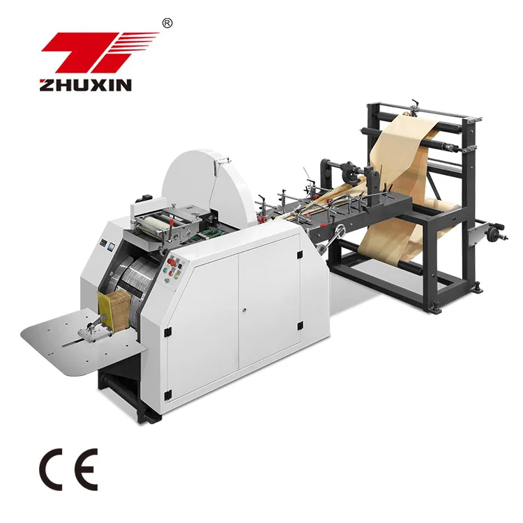 
New hot sale mechanical type flat v bottom sos paper bag making machine 