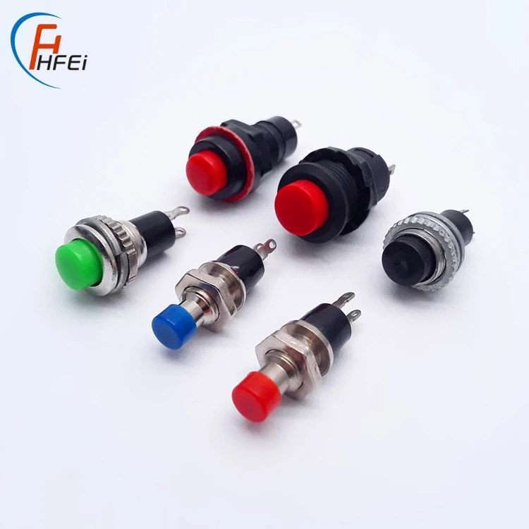 12mm la38 PBS-11A 11B mini selector momentary self-locking plastic 220 volt push button switch for toys