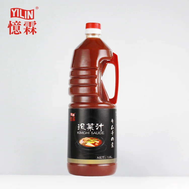 1.8L YILIN hot sale high quality Korean Style Seasoning hot Kimchi Sauce with competitive price