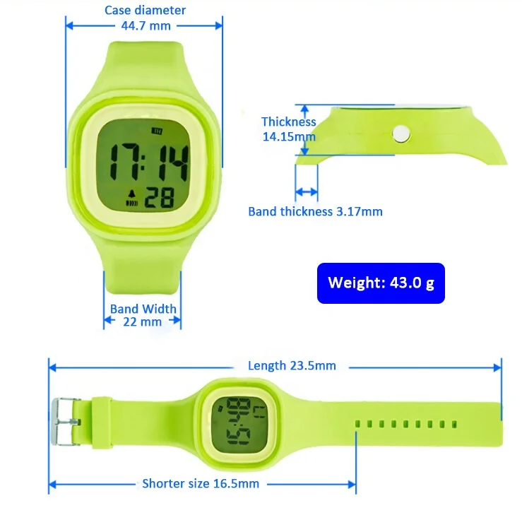 Fashion Silicone Odm Watch 2020 Custom Plastic Kids Square Analog Chocolate Bracelet Design 9mm Chinese Digital Movt Hook Buckle
