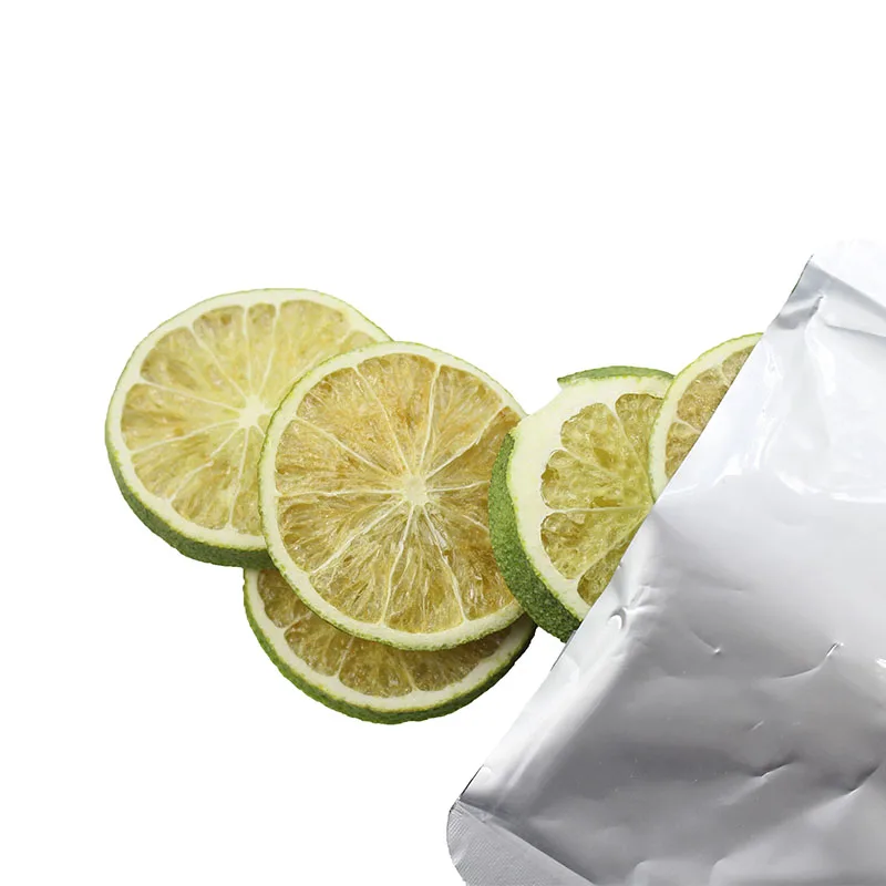 Bulk common incredibly versatile freeze-dried lime slice FD sour fruit freeze dried lime