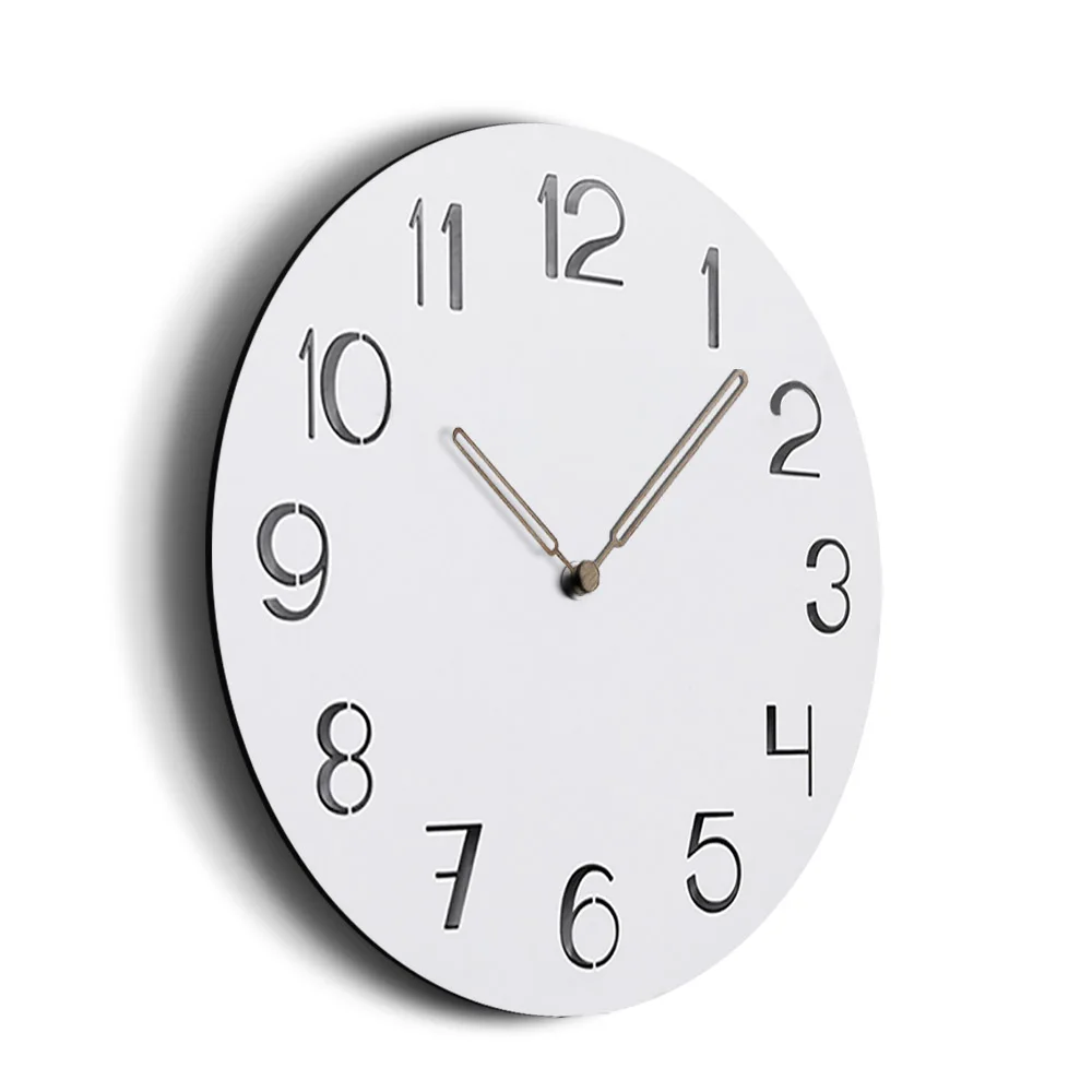 Preciser Custom Manufacture Large Carved Decorate Wooden Wall Clock