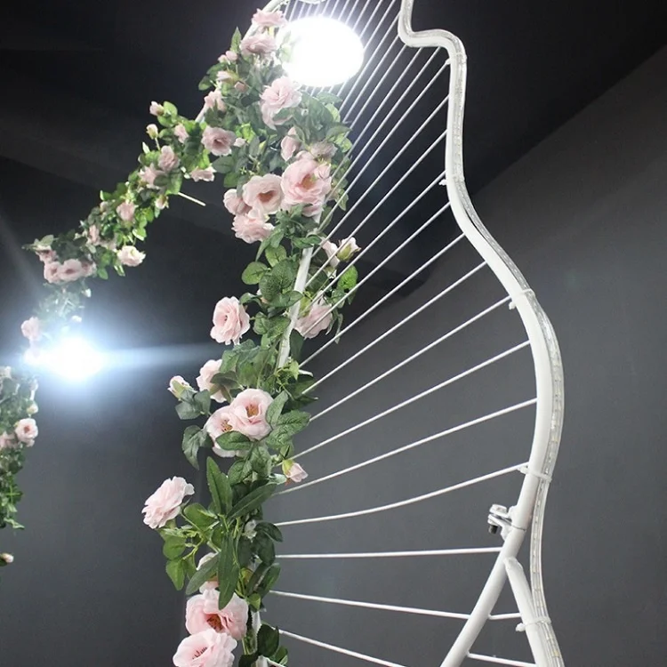 2019 New design LED iron art large flower Chrysanthemum petals event decoration,  stage background