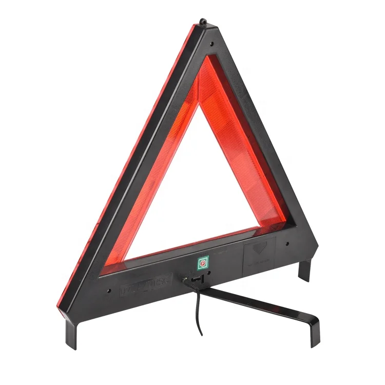 51PCS LED light warning triangle flashing/constant light accessory plug/batteries LED warning triangle