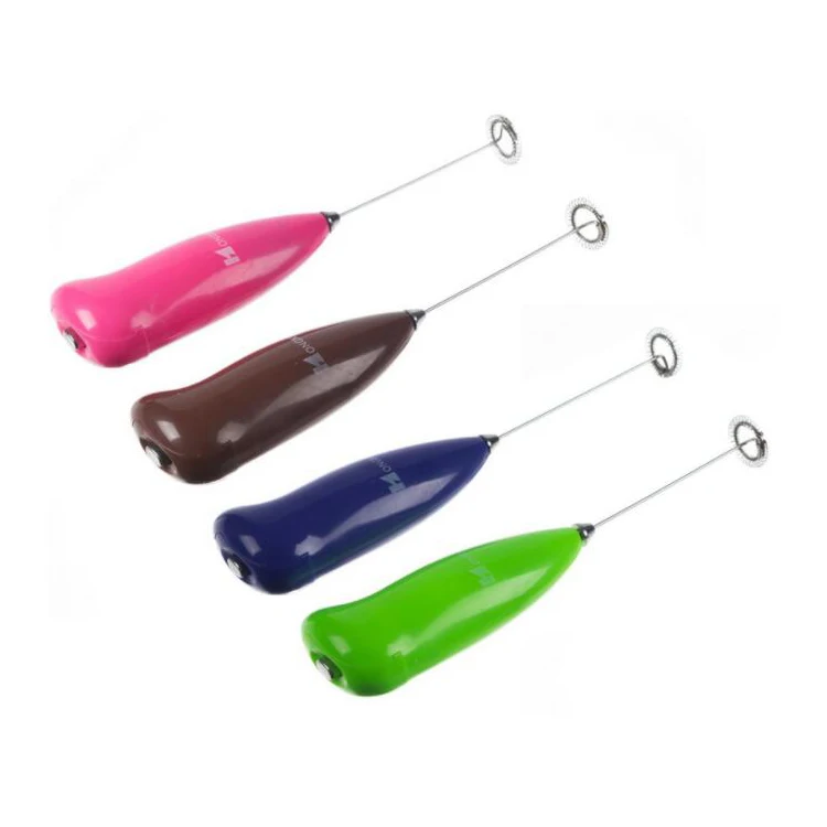 Cheap Wholesale Stainless Steel Battery Operated Electric Coffee Mixer Hand Milk Frother Blender