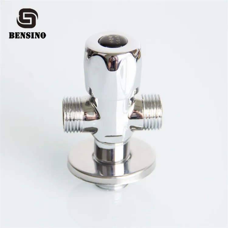 3-ходовой латунный угловой клапан для впускного отверстия для унитаза 1/2 дюйма