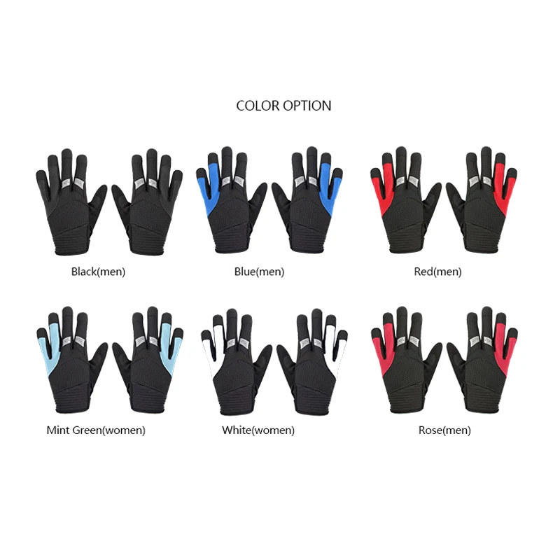 Sahoo 421321 Touchscreen Non-slip Full Finger Cycling Bike Bicycle Gloves Mittens For Gym Fitness Running Hiking Camping