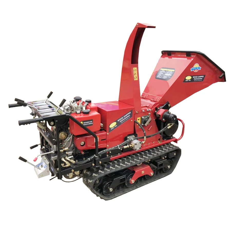 tree stump chipper with crawler