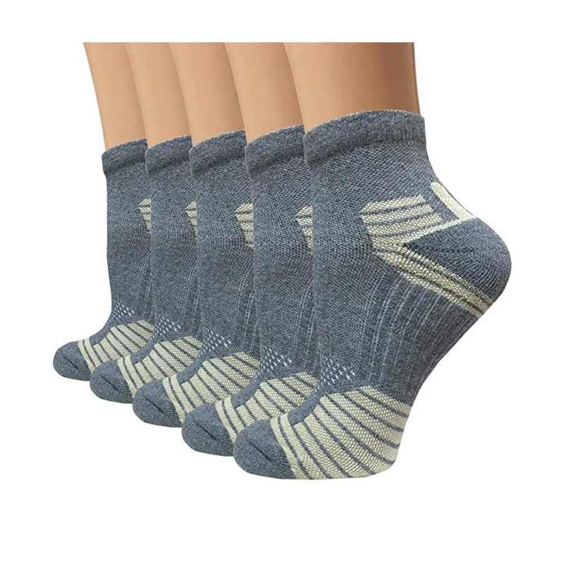 AJ 19383 Custom Cotton /Bamboo Athletic Cushion Sport Arch Support Padded Ankle Running Socks
