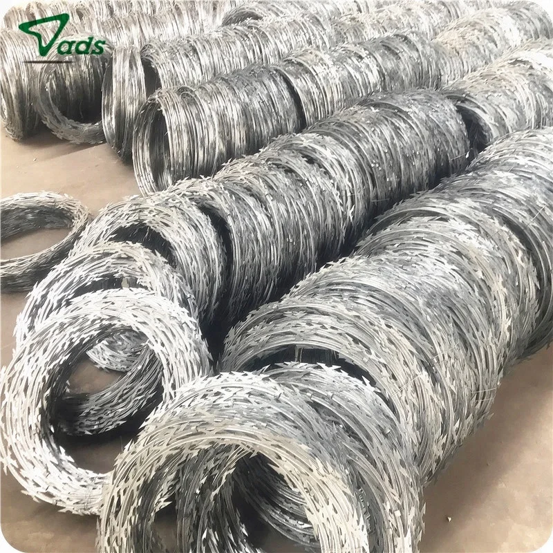 Бритвы оцинкованная стальная стена металлические шипы лезвие