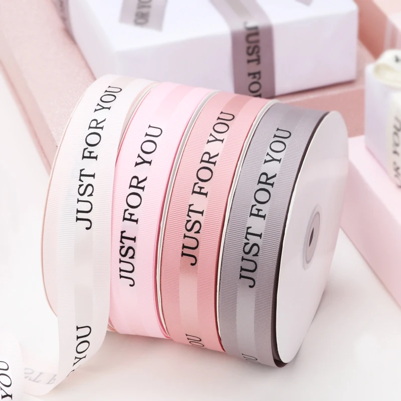 Декоративная лента из полиэстера для упаковки подарков на день Святого Валентина, 25 мм, 50 ярдов