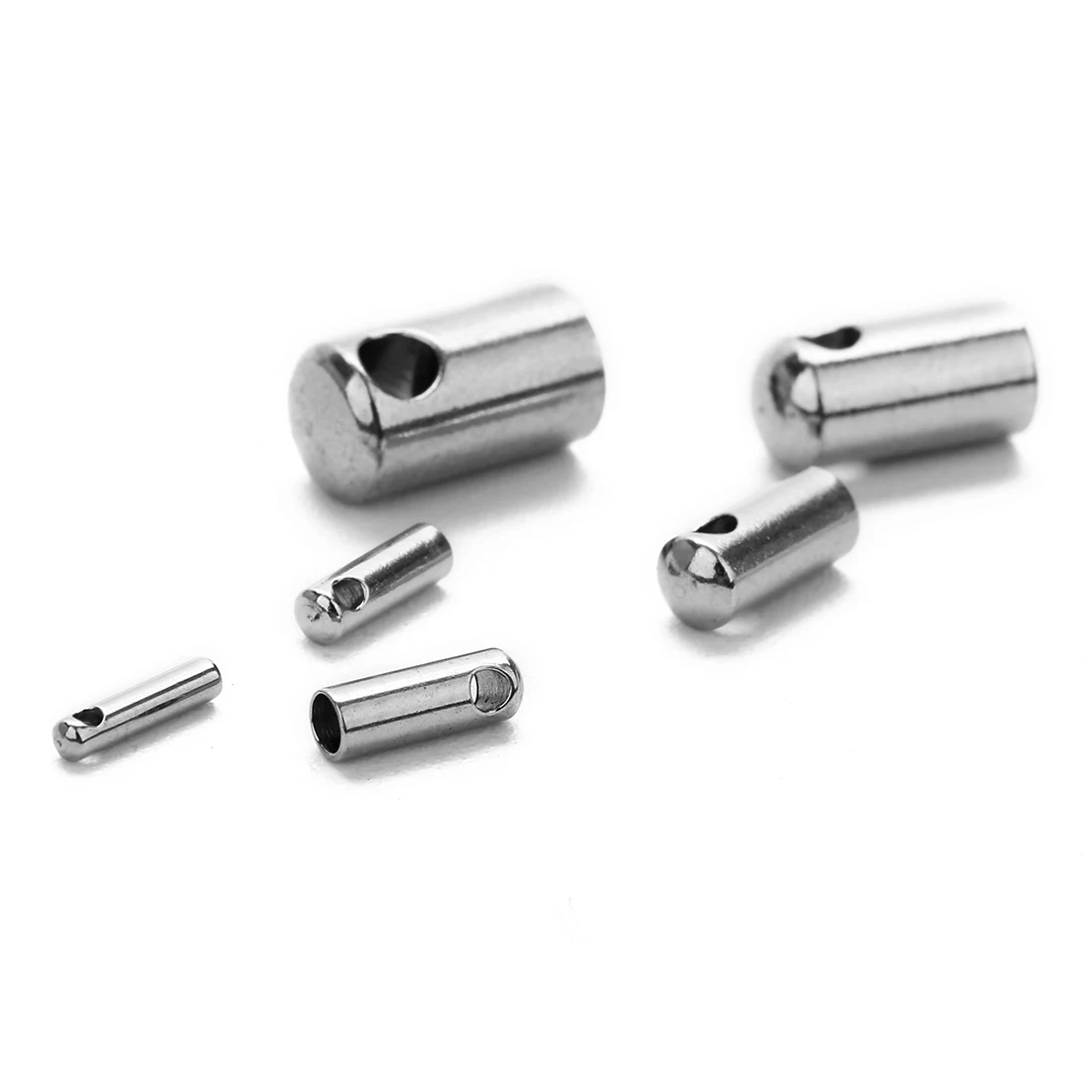 Бесплатная доставка 1 мм 5 2 3 4 конец трубки из нержавеющей стали фурнитура для ювелирных изделий