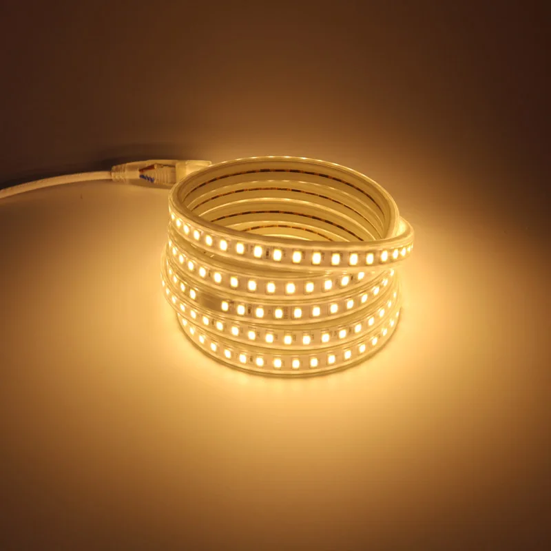 220V  SMD 5630 5730 LED Strip 120pcs led Waterproof Flexible Led strip Light