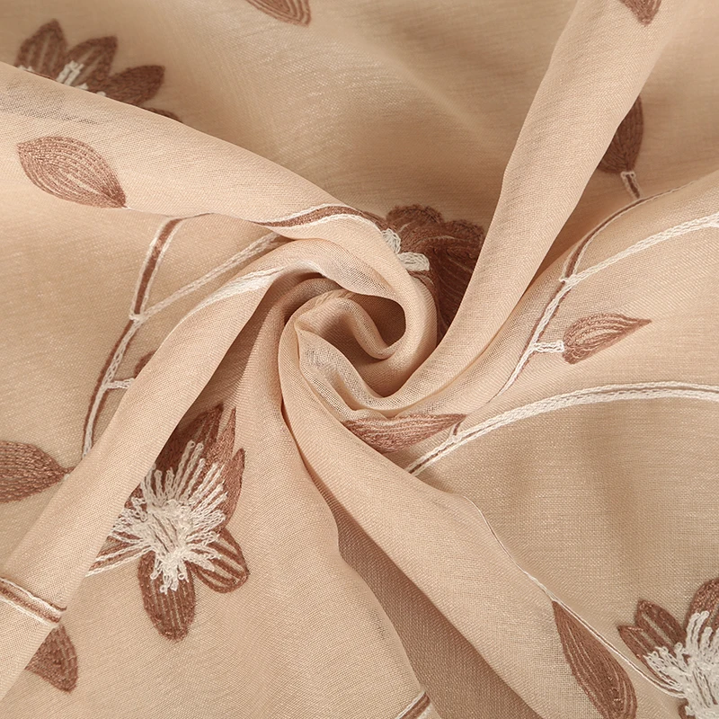 2019 Europe living room window valance curtain embroidered