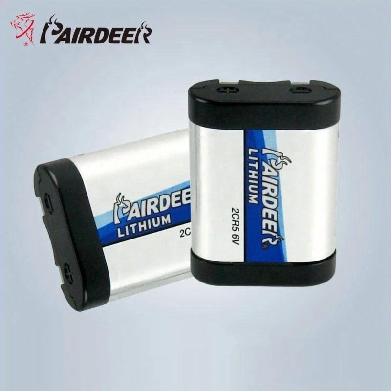 OEM pairdeer 2cr5 6v storage Li / MnO2 Round lithium solar storage batteries