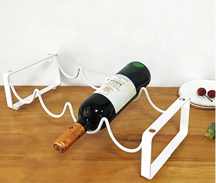 
Metal Countertop Stackable Wine Shelving Display Rack Shelf Storage Organizer Holder 