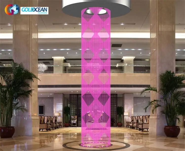 Shopping Mall Indoor Beautiful Round Digital Water Curtain