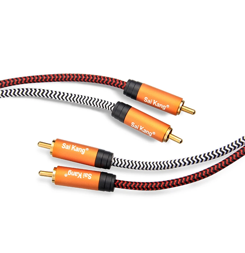 Лидер продаж 2 RCA-2 RCA кабель av мужчинами